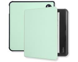 Lunso Geschikt voor Kobo Libra Colour hoes (7 inch) - sleepcover - Lichtgroen