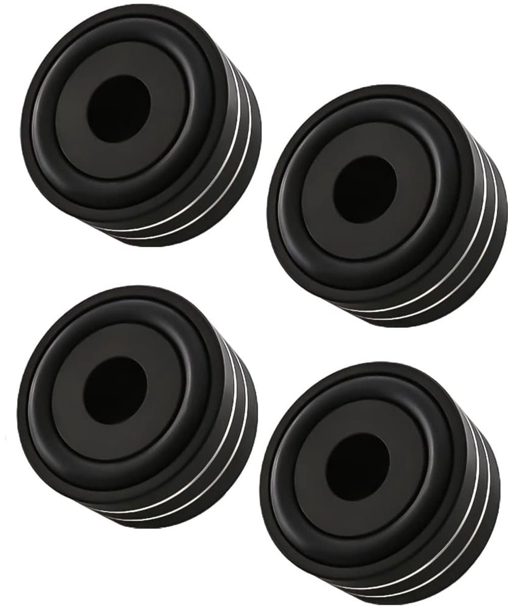 4 stuks aluminium luidspreker HiFi-absorbervoeten 40 mm × 20 mm — afbeelding 1