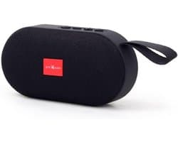 Draagbare Draadloze Bluetooth Speaker met USB en MicroSD Sleuf - Zwart