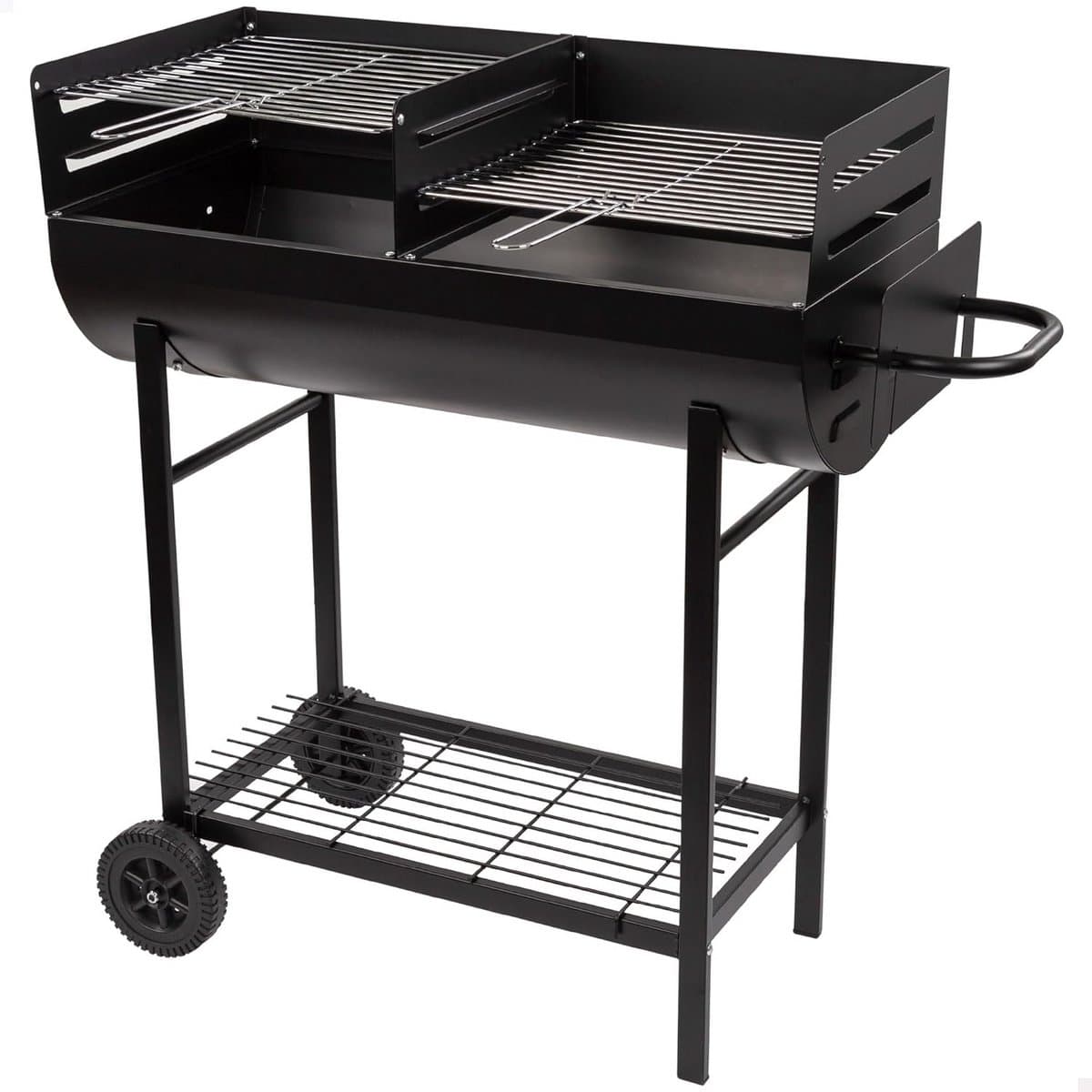 Houtskoolgrill met dubbele grill voor optimaal grillplezier — afbeelding 1