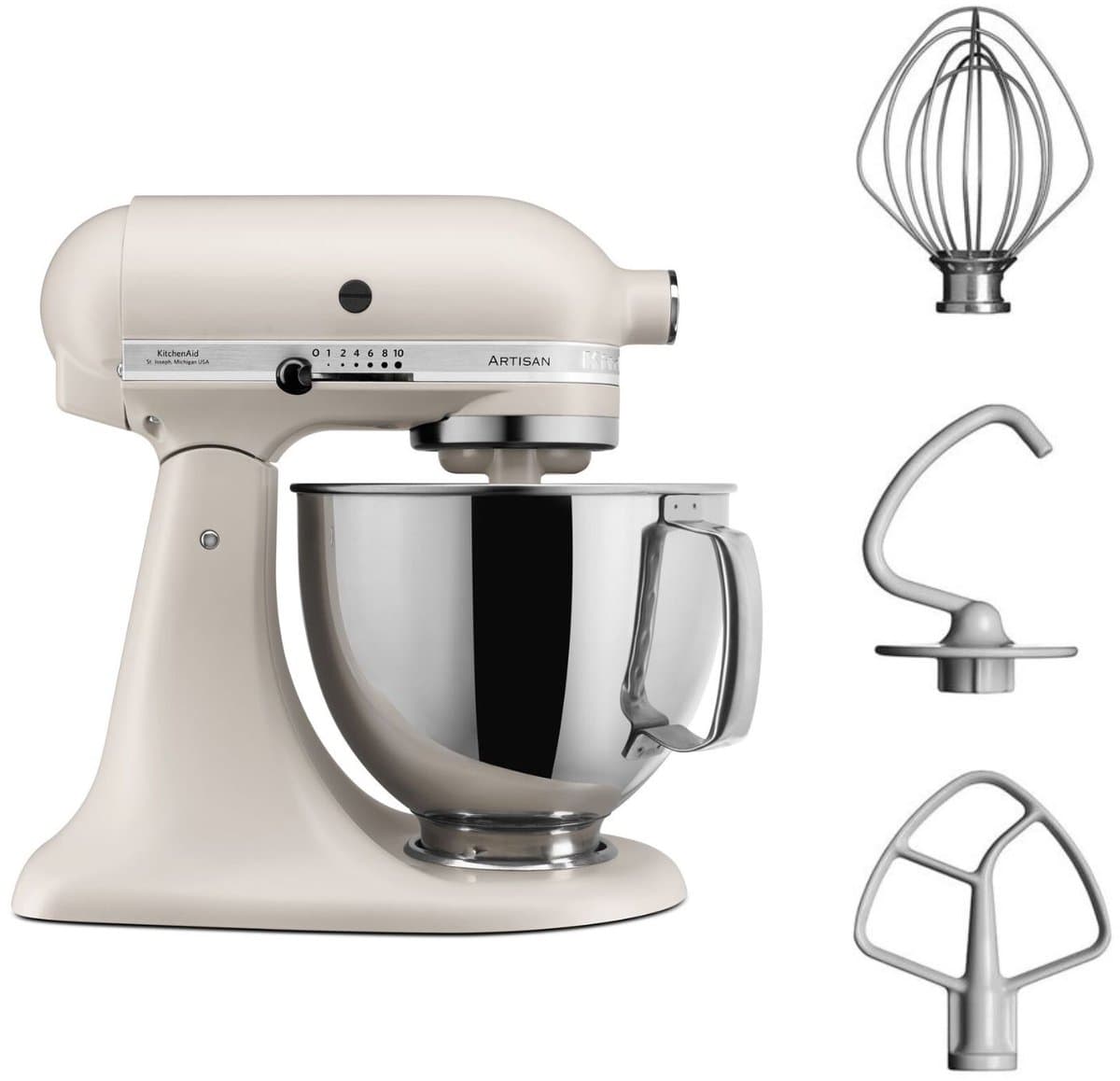KitchenAid Artisan Mixer 5KSM125EMH Wit — afbeelding 1
