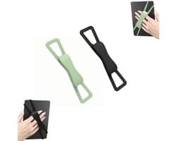 2 stuks - Ergonomische polsband - Comfortabele tablet polsband - Antislip, valbestendige, lichtgewicht polsband - Siliconen tablet polsband - Leesaccessoire voor naast het bed - Tablet leesstandaard - Geschikt voor tablets, e-readers en telefoons