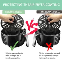 10 stuks rubberen bumpers voor airfryer - universele herbruikbare accessoires voor luchtfriteuse - rubberen onderdelen voor luchtfriteuse — thumbnail 5