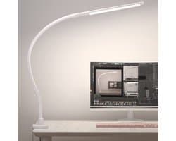 Ibenzoa® Flexibele LED Bureaulamp met Klem en Instelbare Lichtkleur en Helderheid