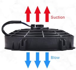 Universele Elektrische Ventilator 12V voor Auto - Radiator Koeling Airconditioning — thumbnail 5