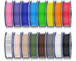 PLA Filament Set 16 Kleuren Bundel 1.75mm Multicolor 4KG Totaal