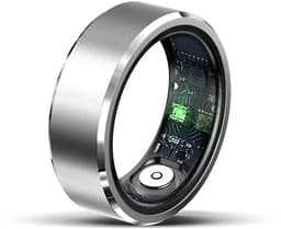 WizBay Premium Select® Aluminium Zilver Blush Smart Ring Dames Heren - Oplaad Case - Hypoallergeen - Hartslag & Slaap Monitor - IP68 Waterdicht - O2 Meting - Gesture Functie - Multiple Sport Modi - #8 — thumbnail 1