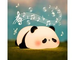Panda nachtlampje voor kinderen met witte ruis, slaaphulpmiddel, 4 rustgevende geluiden, timer/dimfunctie, siliconen nachtlampje, geschikt voor baby's en peuters, cadeau.