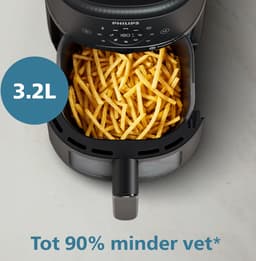 Philips 2000 Series Airfryer - NA210/00 - Kijkvenster - RapidAir - 3.2L - Tot 3 Personen - Zwart — thumbnail 5