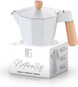Italiaanse Koffiepot Bergner NATURALLY BG Hout Aluminium — thumbnail 3