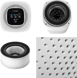 Lanaform - Air Purifier - Luchtreiniger Met HEPA Filter - 11 HEPA Filter Met 3 Lagen - Met UV Lamp - CADR 100m³/u - Timerfunctie & Nacht Mode - 4 Intensiteiten — thumbnail 3