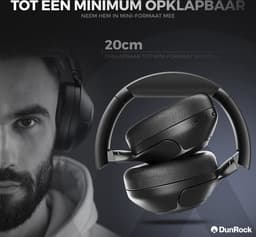 DunRock® Halo koptelefoon met ANC en multipoint - Met DunRock App voor je smartphone - draadloze bluetooth koptelefoon - met filter microfoons — thumbnail 13