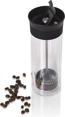 Adhoc - Thermo Koffie Pressbeker 300 ml - Glas - Zwart — thumbnail 3