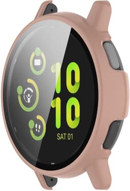 Hoesje Geschikt voor Garmin Vivoactive 5 - Ingebouwde Tempered Glass Screen Protector - Hard Plastic Bumper Case - Roze — thumbnail 6