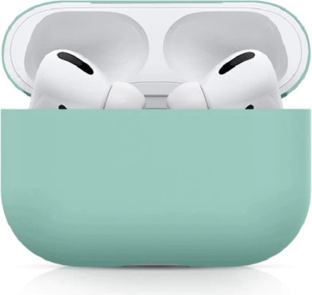 New Age Devi - hoesje geschikt voor Apple AirPods Pro - Soft Case - Cover - One-piece - Siliconen - Mint — afbeelding 1