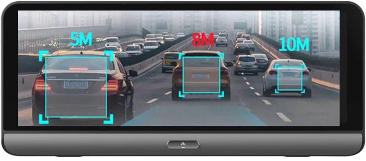 Dashcam voor Auto - 7.84" 4G Android Dashcam – GPS Navigatie, 1080P Full HD, Achteruitrijcamera, Dual Lens, ADAS Rijhulp, WiFi, Bluetooth, Parkeermodus, Loop Recording - Zwart — afbeelding 1