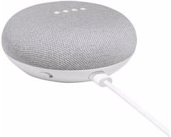 Google Home Mini Smart Speaker - Chalk (krijt/lichtgrijs)