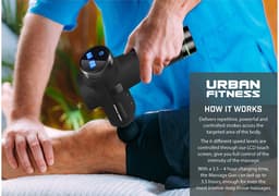 Urban Fitness - Massage Gun - 4 massagekoppen - zes standen — thumbnail 4