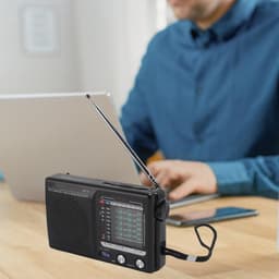 Solene Transistor Radio Op Batterijen - Transister Radio Op Batterijen - Draagbare Radio - Kleine Radio - Mini Noodradio FM/AM - Pocket Radio Speler - Radio voor Rampen - Radio op Batterijen — thumbnail 4