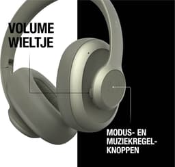 Fresh 'n Rebel Clam Ace – Draadloze Bluetooth Koptelefoon met Active Noise Cancelling - 60 uur Speeltijd - Met volume wiel - Dried Green — thumbnail 2