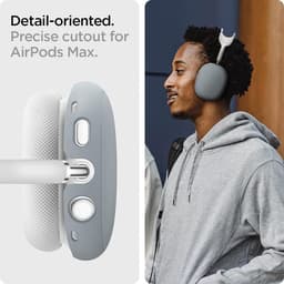 Spigen Silicone Fit Case voor Apple Airpods Max - Wit — thumbnail 3