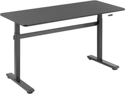 Bureau | Verstelbaar | 140x60 cm | Zwart | Allteq — thumbnail 1