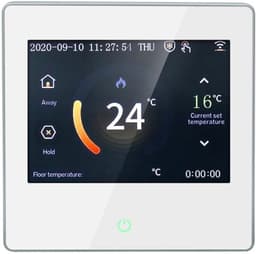 Slimme thermostaat - Verwarmingsregelaar - Vloerverwarming regelen - WiFi en spraakbediening - 10x15x8 cm - Zwart — thumbnail 5