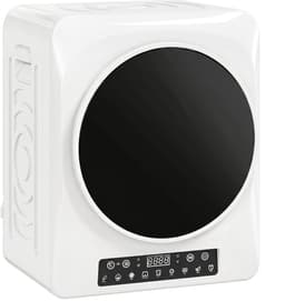 TEKROA® Wasdroger - Compacte wasdroger van 1000 W met afvoer - extra droog- en ECO-standen - timer en temperatuurinstellingen -wit — thumbnail 1