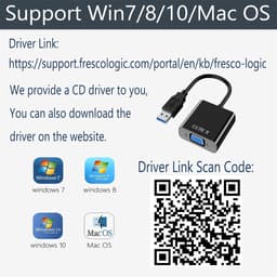 USB 3.0 naar VGA Adapter - Full HD 1080P Externe Videokaart voor Laptop/PC Monitor — thumbnail 3