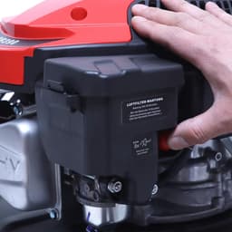 Grasmaaier met aandrijving - Loopmaaier gazon - Gazononderhoud thuis - Krachtige 4.0 pk motor - 39 cm maaibreedte - Grijs — thumbnail 3