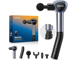 SnelShoppen - Massagepistool met Afneembare Handgreep - Draagbare Deep Tissue Muscle Massage Gun met LED Touch Screen voor Full Body Spiermassage - Ru