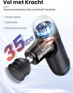 SnelShoppen - Mini Massage Gun Draagbaar Massagepistool voor Rug en Schouders, Krachtige Brushless Motor, USB-C Snelladen, Inclusief Reisetui, Ideaal — thumbnail 2
