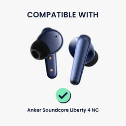 kwmobile 6x cover voor in-ear oortjes geschikt voor Anker Soundcore Liberty 4 NC - Vervangende oordopjes van siliconen in zwart - 3 maten — thumbnail 2