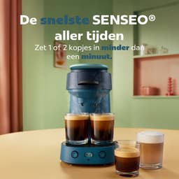 Philips Senseo Vibe Koffiepadmachine CSA225/00 - Compact - Keuze uit 1 of 2 Kopjes - Instelbare Intensiteit - Automatische Uitschakeling - Blauw — thumbnail 4