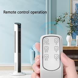 Bladeloze Torenventilator - Stille Ventilator - Zomerse Koelte - Met Afstandsbediening - 110 cm Hoog - Wit — thumbnail 3