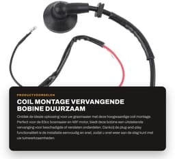 Dailygoods- Bobine Vervanging - Geschikt voor 63cc Bosmaaier - Slijtvast - Hoogwaardige Staallegering - Plug and Play - Modulelengte 62 mm - Ontstekingsspoel — thumbnail 1