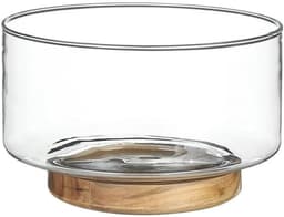 Glazen Kom - Mengkom Opbergkom - Ingrediënten Bereiden - Vaatwasmachinebestendig - 14 Liter - Transparant — thumbnail 1