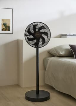 Staande Ventilator - Opvouwbare Ventilator - Ruimte Koelen - In Hoogte Verstelbaar - 3 Snelheden - Zwart — thumbnail 4