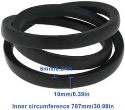 Dailygoods - 2 Stuks Grasmaaier Aandrijfriemen 22431-VK7-750 voor Honda — thumbnail 2