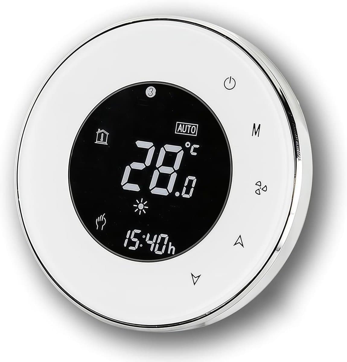 Slimme Thermostaat - Verwarming Bediening - Energie Besparen - App Bediening - 220 Volt - Wit — afbeelding 1