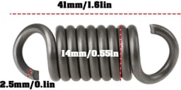 Dailygoods- Koppelingsveer Perfecte Pasvorm - 3 Stuks - Vervangend Onderdeel - Duurzaam Staal - Nauwkeurige Afmetingen - Betrouwbare Prestaties - Grasmaaieronderdeel — thumbnail 4