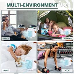 Sander Shop Mobiele Airconditioner, Draagbare Luchtkoeler met watertank, Verdampingskoelventilator, Airconditioner Zonder Afvoerslang, Persoonlijke Koelventilator voor Kamers & op de Camping — thumbnail 5