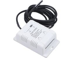 Slimme Thermostaat - Verwarming Controller - Energie Besparen - Met Vochtigheid Sensor - 16A 3000W - Wit