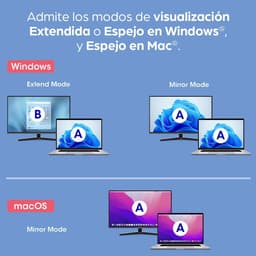 USB naar HDMI adapter - Video converter - Extra scherm aansluiten - Full HD 1080p - 60Hz - Zwart — thumbnail 4