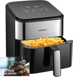 Heteluchtfriteuse Oven - Airfryer Maaltijdkoker - Gezond Koken - 8-in-1 Multifunctioneel - 62 Liter - Zwart — thumbnail 1