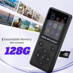 MP3 Speler 64GB - Bluetooth 5.0 - 1.8-inch LCD Scherm - Ondersteunt tot 128GB - m-winkel — thumbnail 5