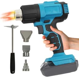 350 W Cordless Hot Air Gun Compatible with Ma-Kita 18 V Battery, 86-1022 °F Hot Air Gun for DIY Crafts, Includes 3 - ShopVlot — thumbnail 1