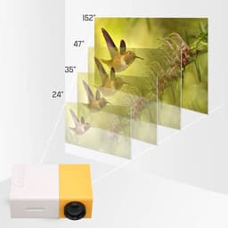 SnelShoppen - Mini-projector Draagbare Videoprojector 1080P, Multimedia Home Theatre Filmprojector, Smart HD, HiFi Telefoonprojector voor USB & Geheug — thumbnail 5