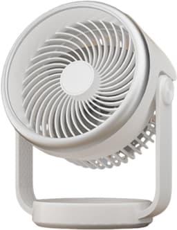 Oplaadbare bureauventilator (wit) – 4 snelheden, krachtige luchtstroom, 90° draaibaar, stil, voor slaapkamer, kantoor of buiten — thumbnail 1