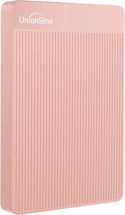 Externe Harde Schijf 500 GB - USB 3.0 HDD - Ultra Slim, Stil en Draagbaar - Plug & Play - Roze — thumbnail 1